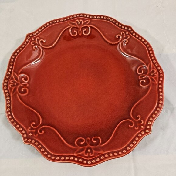 The Pioneer Woman Paige Beaded Scalloped Rim Salad Luncheon Plates – Set of 3 - Picture 12 of 14